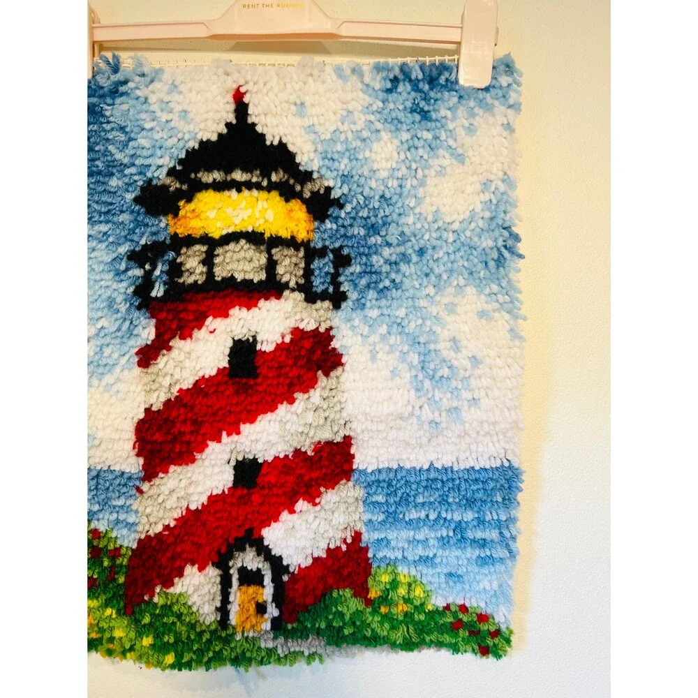 Lighthouse Fiber Art, Hook and Latch Lighthouse